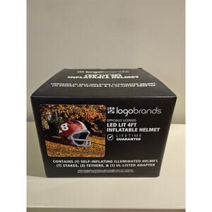 Logobrands LED lit 4ft inflatable helmet - Alabama Crimson Tide